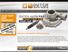 Tablet Screenshot of dutchautoparts.com